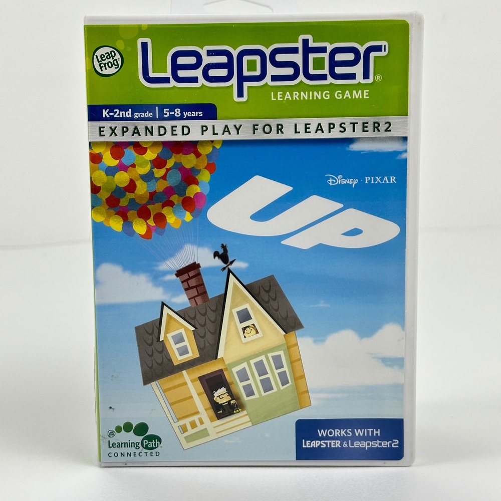 LeapFrog Leapster Learning Game Disney Pixar Up Math Logic K-2nd Grade 5-8 Years